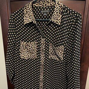 INC Shirt - Leopard/polka dot print (Medium)